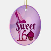 Sweet 16 keramisch ornament (Rechts)
