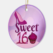Sweet 16 keramisch ornament (Links)