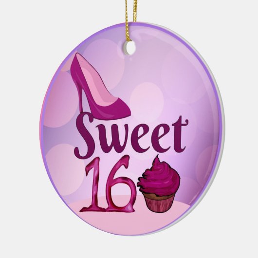 Sweet 16 keramisch ornament (Links)