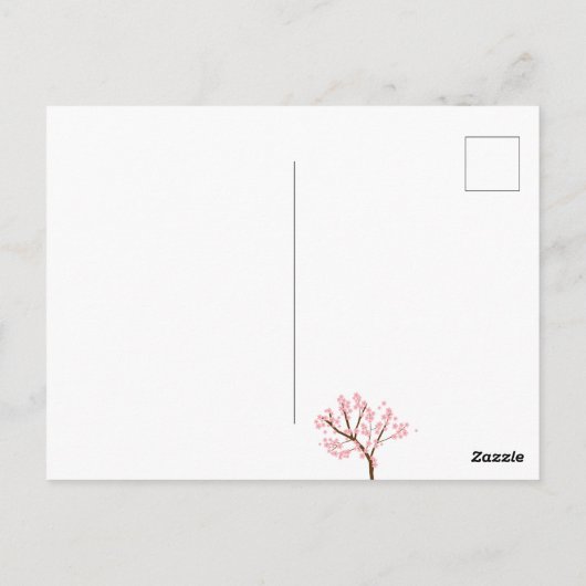 Sweet 16 Kersenbloesems Verjaardag Lente Bloemen Briefkaart (Achterkant)