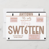 Sweet 16 | Licentie | 16e verjaardag Kaart (Voorkant)