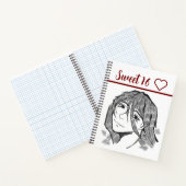 Sweet 16 lineart notitieboek (Binnen)