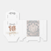 Sweet 16 Luxury Roos gold Balloons Birthday Bedankdoosjes (Uitgevouwen)