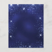 Sweet 16 marineblauwe jurk tiara uitnodiging (Achterkant)