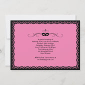 Sweet 16 Masquerade Ball-uitnodigingen Kaart (Achterkant)