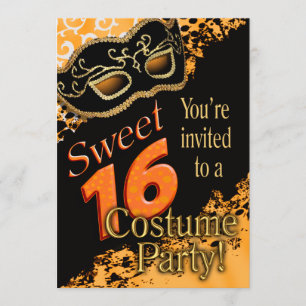 Sweet 16 Masquerade Costume Party Kaart