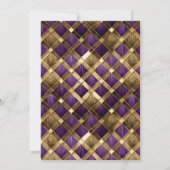 Sweet 16 Masquerade Paarse Goud ID1032 Kaart (Achterkant)