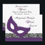 Sweet 16 Masquerade party Invitation Kaart<br><div class="desc">een trendy masquerade partijuitnodiging,  gemakkelijk aanpasbaar,  klik "pas het"voor extra opties aan om toe te voegen,  het veranderen,  het schrappen,  het resizing,  het opnieuw kleuren,  het restyling,  tekst en afbeeldingen</div>