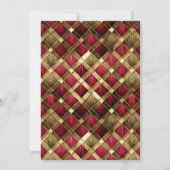 Sweet 16 Masquerade Rood Goud ID1032 Kaart (Achterkant)