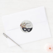 Sweet 16 Masquerade Sticker met Rood en Goud (Envelop)