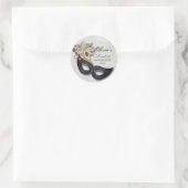 Sweet 16 Masquerade Sticker met Rood en Goud (Tas)