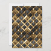 Sweet 16 Masquerade Zwart Goud ID1032 Kaart (Achterkant)