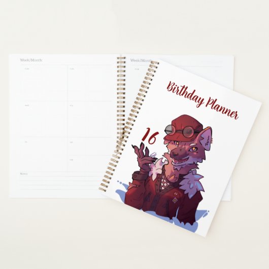 Sweet 16 memories wolf planner (Display)