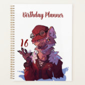 Sweet 16 memories wolf planner (Voorkant)