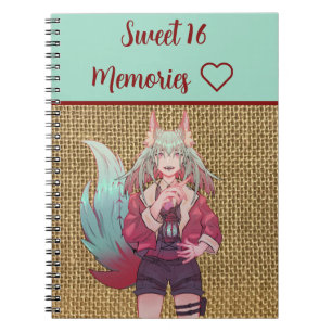 Sweet 16 memory, happy birthday, VTuber Notitieboek