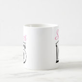 Sweet 16 Modern Chic Pink Birthday Gift Koffiemok (Center)