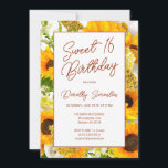 Sweet 16 Moderne Zonnebloem Bloemen Kaart<br><div class="desc">Lichte en zonnige zonnebloemen zijn de perfecte bloem om een speciale verjaardag te vieren. Dit moderne bloemenkleurig lijst en minimalistische typografie is een frisse wind voor uw feestplanning. Dit artikel maakt deel uit van het collectie Zonnebloem en Wildbloem. Het bevat DIY-sjablonen die u kunt gebruiken om gemakkelijk een showstopping uitnodigingssuite,...</div>