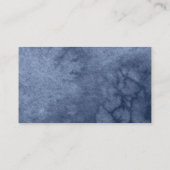 Sweet 16 Navy Blue Floral Butterfly RSVP Enclosure Visitekaartje (Achterkant)