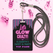 Sweet 16 Neon Glow Birthday Party