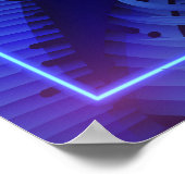 Sweet 16 Neon Glow Verjaardagsfeest Welkom Poster (Hoek)