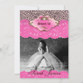 Sweet 16: Nodig luipaard kroonroze uit Kaart (Voorkant)