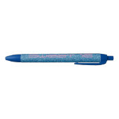 Sweet 16, Nummer zestien, Blauwe Roze Glitter pen (Bodem)