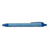 Sweet 16, Nummer zestien, Blauwe Roze Glitter pen (Bovenkant)