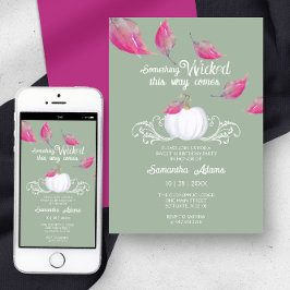 Sweet 16 oktober Verjaardag Uitnodigingen