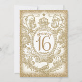 Sweet 16 Once Upon A Time Ivory Kaart (Voorkant)