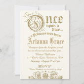 Sweet 16 Once Upon A Time Ivory Kaart (Achterkant)