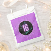 Sweet 16 Paarse Silver Brilliance gepersonaliseerd Bedankzakje (Geknipt)