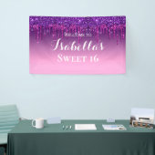 Sweet 16 | Paarse strooisel Spandoek (Beurs)