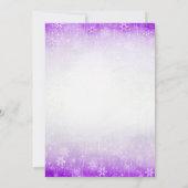 Sweet 16  Paarse winterWonderland Kaart (Achterkant)