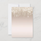 Sweet 16 parfumfles Goud druipend glitters Bedankkaart (Achterkant)