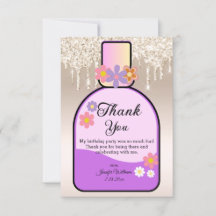 Sweet 16 parfumfles Goud druipend glitters