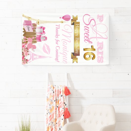 Sweet 16 Paris Banner (Insitu)