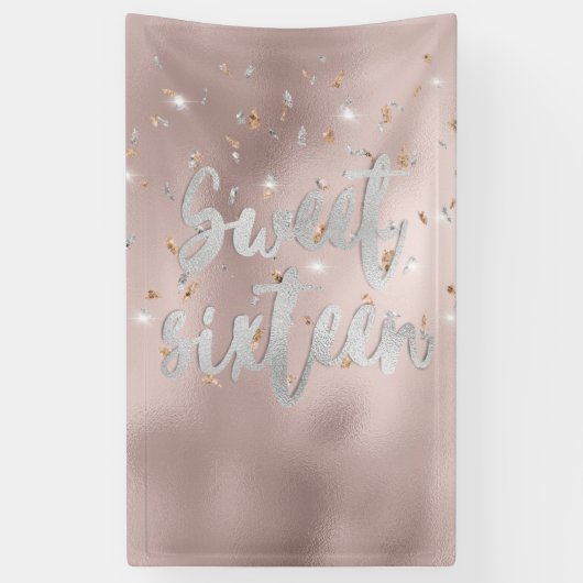 Sweet 16-partijbanner spandoek (Verticaal)