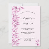 Sweet 16-partijenbloemen botanisch kaart (Voorkant)