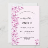 Sweet 16-partijenbloemen botanisch kaart (Voorkant)