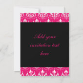 Sweet 16-partijuitnodigingen kaart (Achterkant)