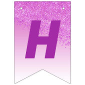 Sweet 16 Party, Falling Pink Glitter & 4 foto's Vlaggetjes (Tweede vlag)