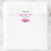 Sweet 16 Party gepersonaliseerd dank u Sticker (Tas)