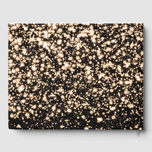 Sweet 16 Party Guestbook Midnight Glam Gold Gastenboek (Achterkant)