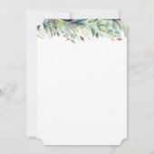 Sweet 16 Party Invitation - Groen en Goud Kaart (Achterkant)