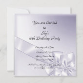 Sweet 16 Party Invitation Mauve red ballons Kaart (Achterkant)