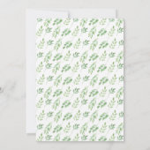 Sweet 16 Party Leaves Gold Lijst Zomer Uitnodiging (Achterkant)