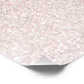 Sweet 16 Party Pink Glitter Welcome Sign Poster (Hoek)