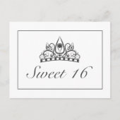 Sweet 16 Party RSVP Aankondiging uitnodiging (Voorkant)