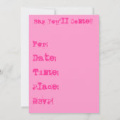 Sweet 16 party! Uitnodigingen (Achterkant)