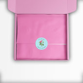 Sweet 16 Pastel Blauw en Roze Rose Botanisch Ronde Sticker